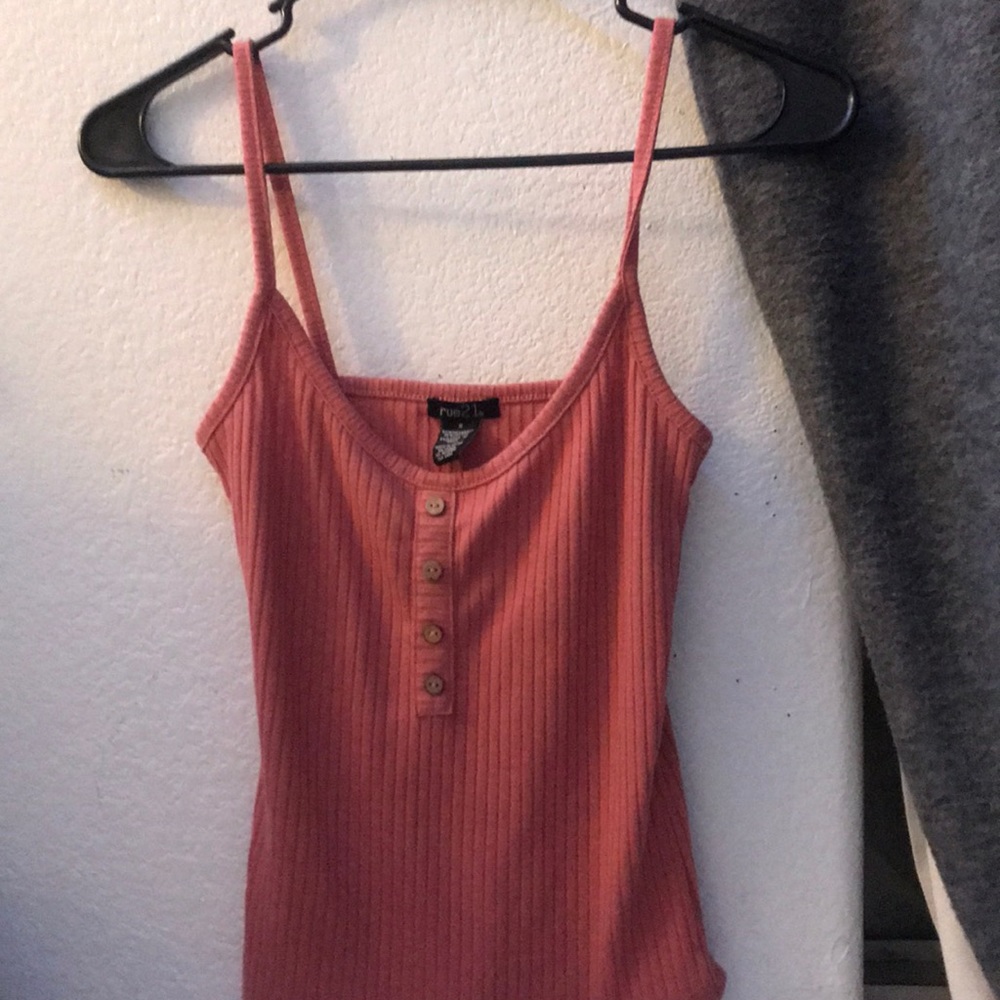 Coral pink Rue 21 tank top